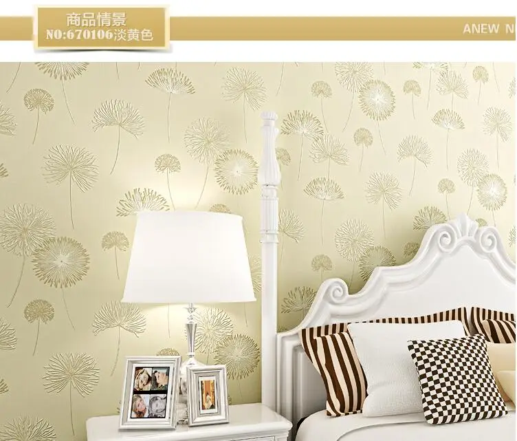 Обои сладкий и сельский одуванчик 3D обои спальня гостиная наклейки на стену