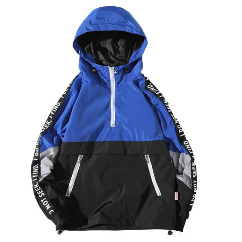 Winter Men Jacket Casual Coats Autumn Long Sleve Zipper Patchwork Hooded Sweatshirt CardiganTops Male Outwear #4M28 | Мужская одежда