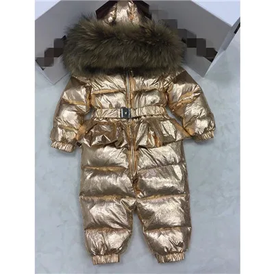 As Picture Baby Girl Romper Overalls Children's Winter Newborn Toddler Infant Winter Clothes Baby Clothing Jumpsuit Winter Snow Suit 0123Y - Цвет: As Picture