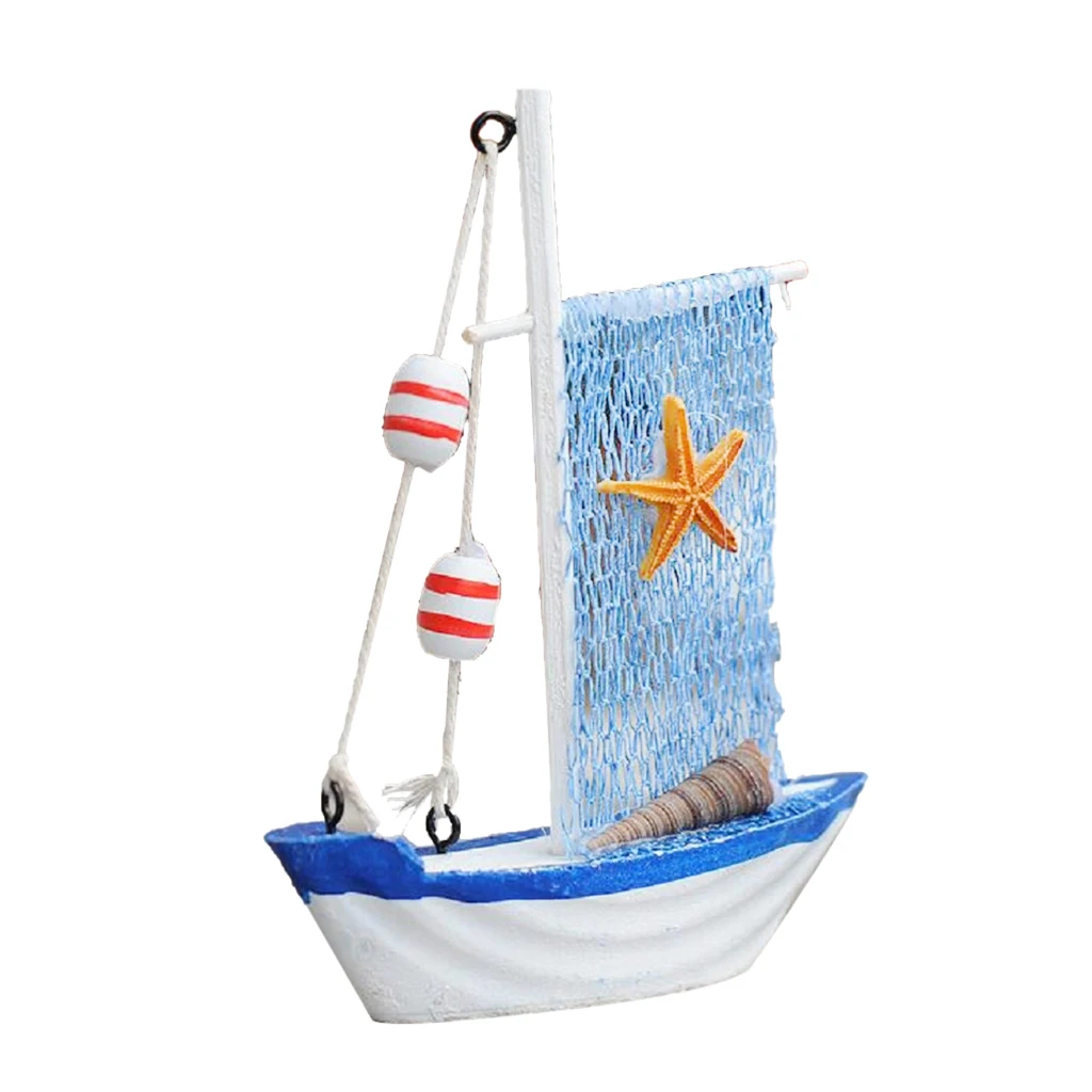 Mediterranean Nautical Tropical Fishing Net Sailing Decor Home Ornament #5 | Figurines &amp Miniatures