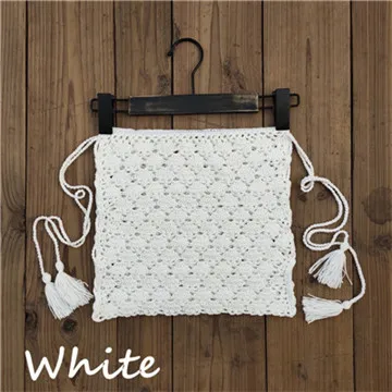 White Skirt 12 цветов, модный пляжный комплект бикини, вязаный купальный костюм, вязанный крючком купальник в богемном стиле с открытыми плечами, одежда для плавания, юбка для плавания со шнуровкой, детали по бокам - Цвет: White Skirt
