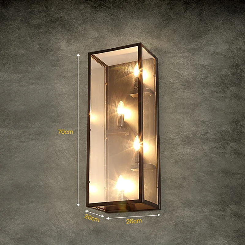 Винтажный настенный светильник в стиле индастриал старинная лампа Эдисона лофт