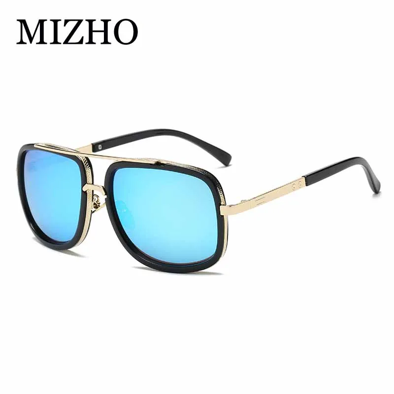 

MIZHO New Fashion Big Frame Red Sunglasses Men Square COOL Eye Glasses for Women High Quality Retro UVB Sun Glasses Vintage