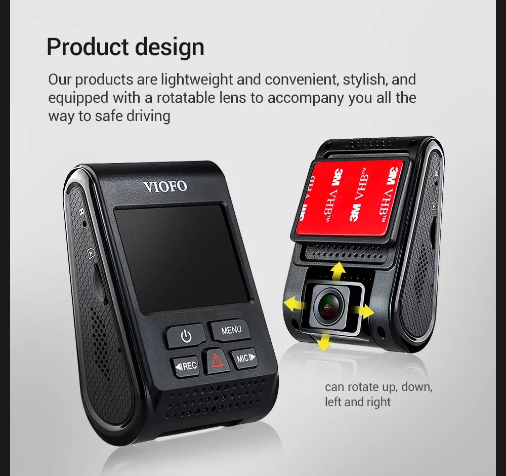 Автомобильный видеорегистратор VIOFO A119 V2 Dash Cam HD 1080P dashcam NT 96660 1440p камера gps