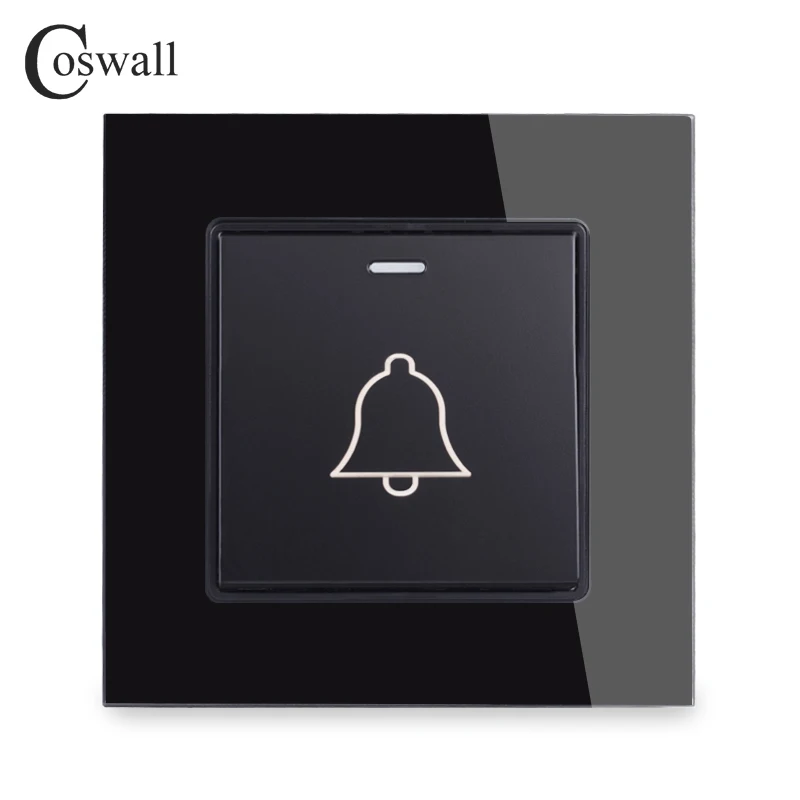 Роскошная панель Coswall из хрустального закаленного стекла 1-клавишный