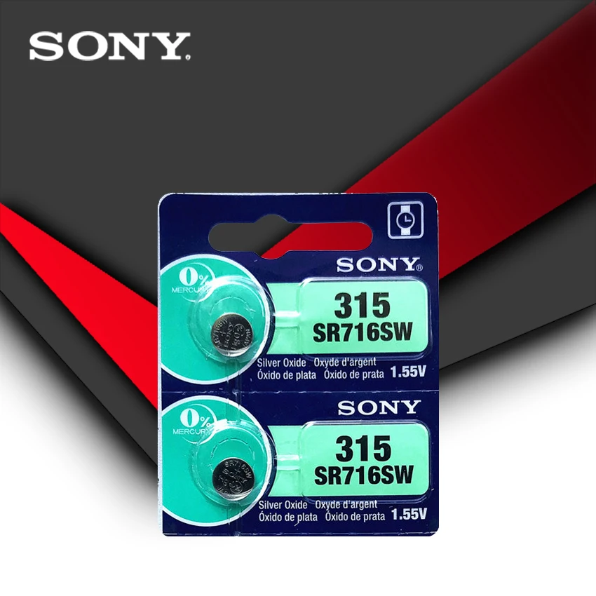 5 шт. Sony 100% оригинал 315 SR716 SR716SW EP2012 D315 батарейки с кнопкой серебряного цвета для