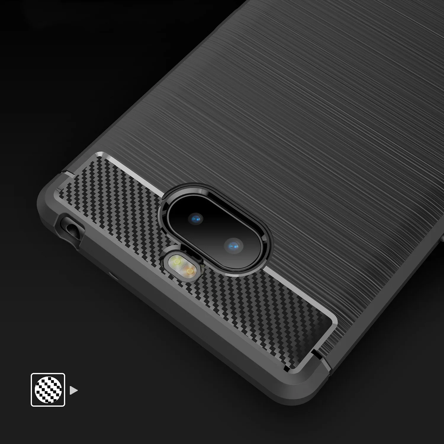 Защитная ТПУ Силиконовая задняя крышка из углеродного волокна для sony Xperia 1 10 XA2 XA1