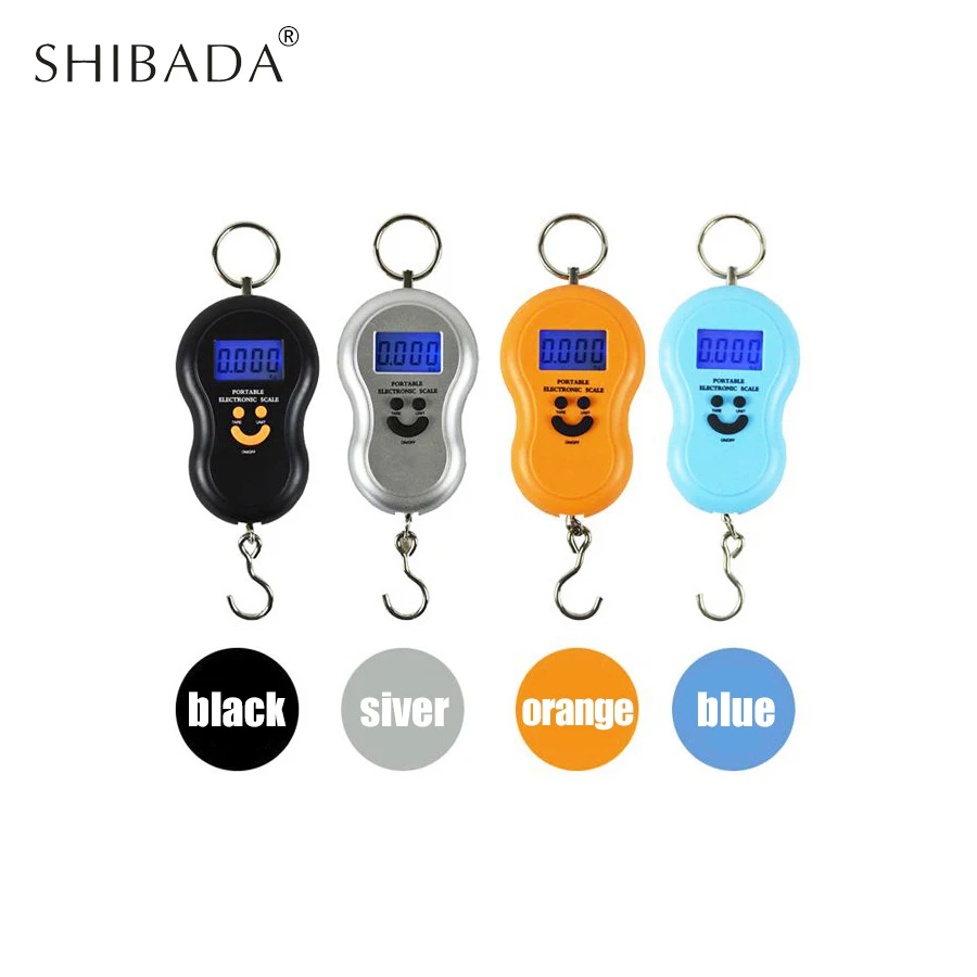 SHIBADA 50 кг дома Портативный Мини Масштаб пок ЖК-дисплей-Дисплей молния весы