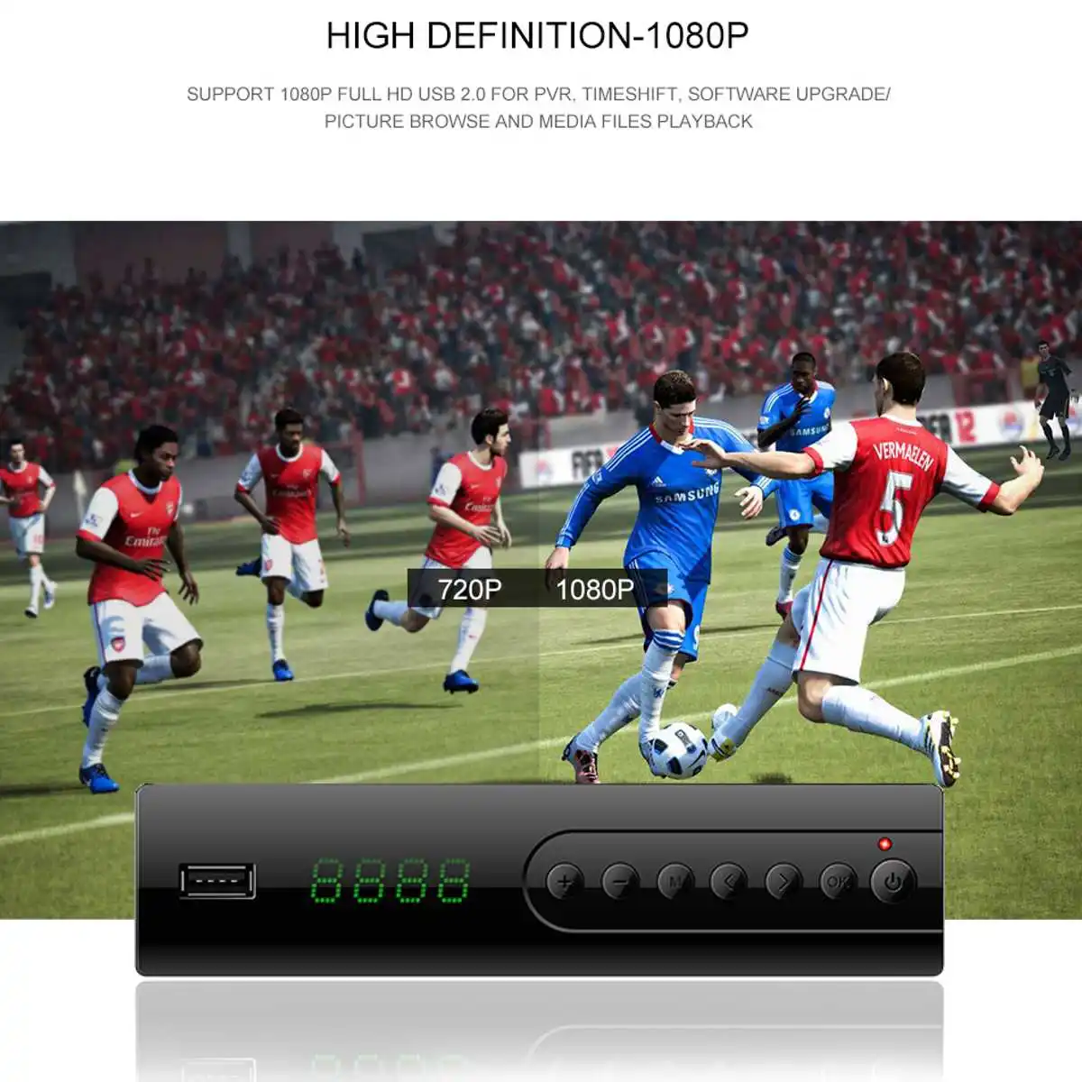 LEORY HDMI спутниковый ТВ приемник тюнер dvb T2 Wifi Full-HD 1080 P Dvb-t2 ТВ-тюнер коробка Dvbt2 с антенной