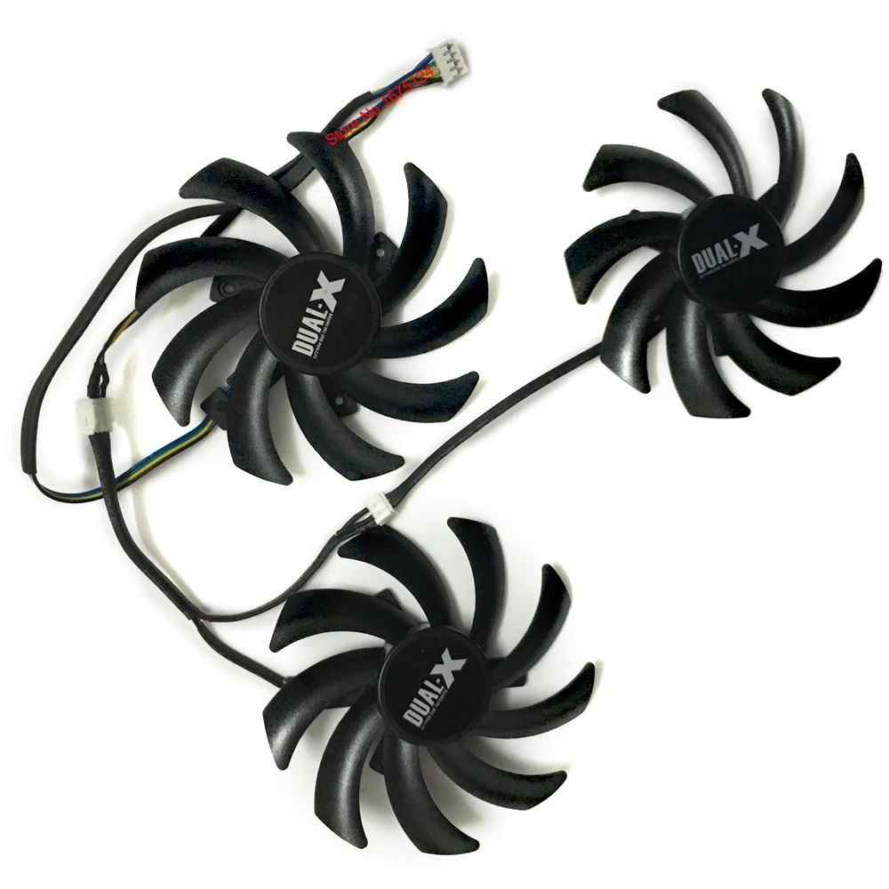 3 шт./компл. FD7010H12S Графика вентилятор карты Sapphire R9-290 VGA кулер для RADEON R9 290 Tri-X OC Видеокарта охлаждения