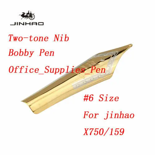 Two Tones-M Nib Bobby запустил Jinhao 159 большой размер авторучка с винтовой крышкой тонкий наконечник канцелярские товары офисные школьные принадлежности penna stilografica - Цвет: Two Tones-M Nib