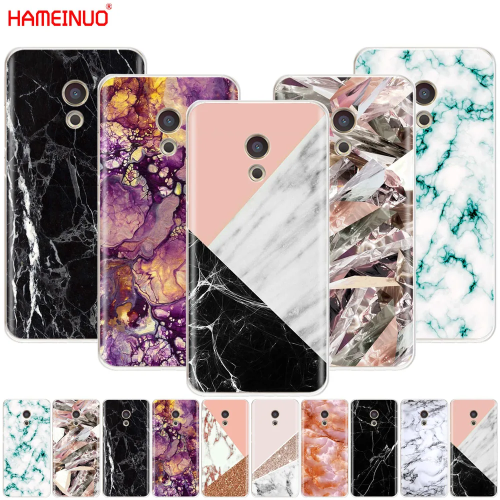 HAMEINUO скраб Мраморное изображение камня окрашенный чехол для телефона Meizu M6 M5 M5S M2