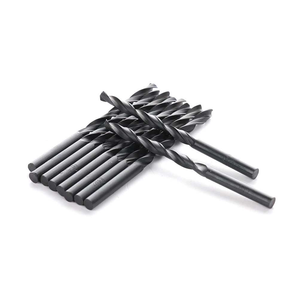 

10pcs 5mm Twist Drill Bit Set HSS Straight Shank Twist Drill Bits