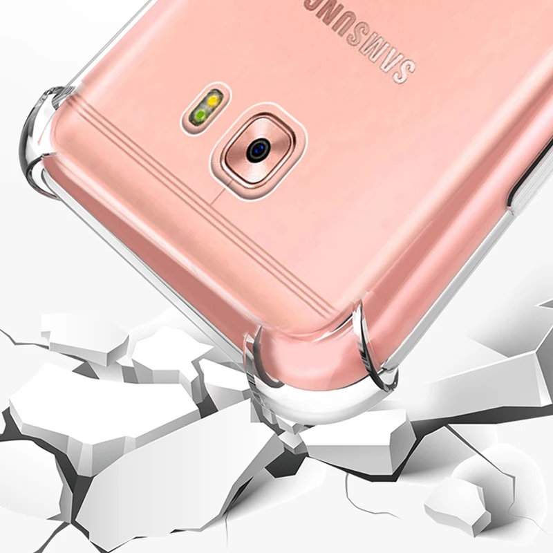 Xinwen роскошный ударопрочный Прозрачный чехол для телефона capinha samsung galaxy c7 pro