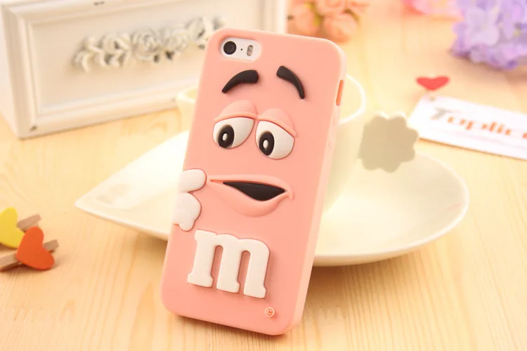 Мультяшный M& M's шоколадные конфеты резиновый чехол для телефона лучшее качество Мягкая силиконовая задняя крышка Fundas для iPhone 6 6S 7 Plus