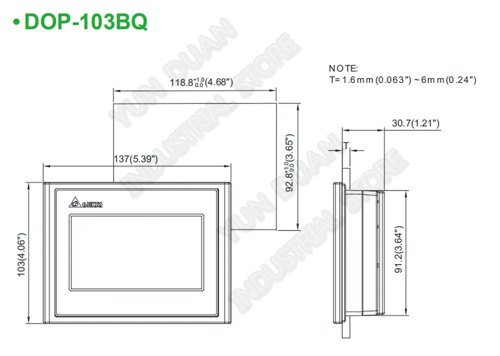 Delta DOP-103BQ 4," HMI панель управления TFT lcd 800MHz MCU сенсорный экран RS232 RS485 24V DC обновленная Замена DOP-B03S211 B03S210
