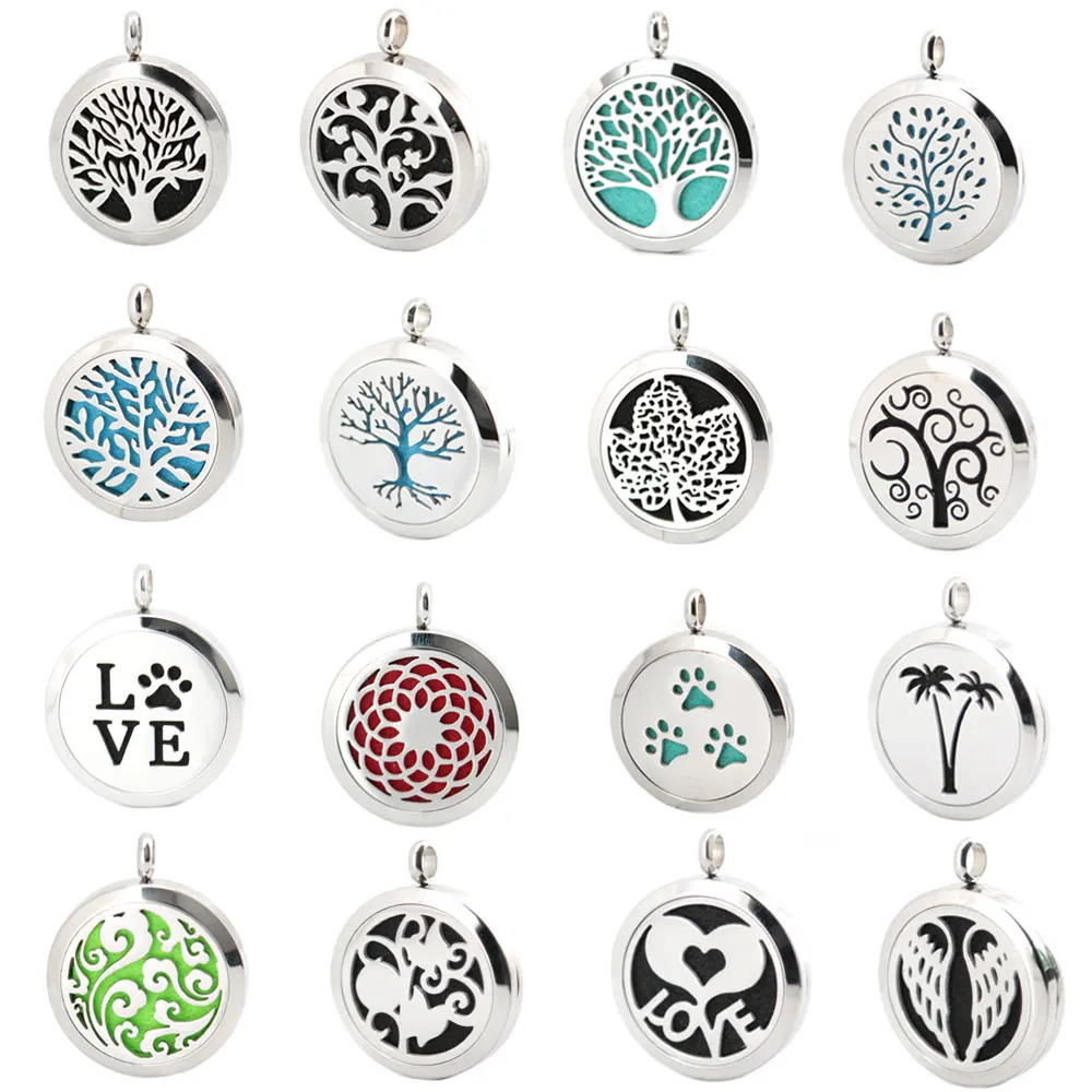 Медальон для ароматерапии с цепочкой и подставкой из нержавеющей стали|perfume diffuser