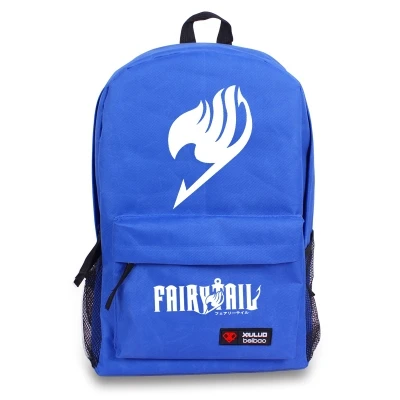 Хит продаж Аниме Fairy Tail Natsu рюкзак унисекс школьный сумка из Оксфордской ткани