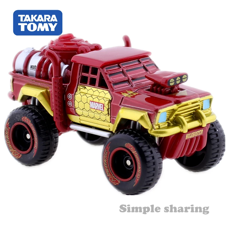Takara Tomy Tomica Disney с героями комиксов Марвел мелодия EVO 9 0 автомобиля халкбастера