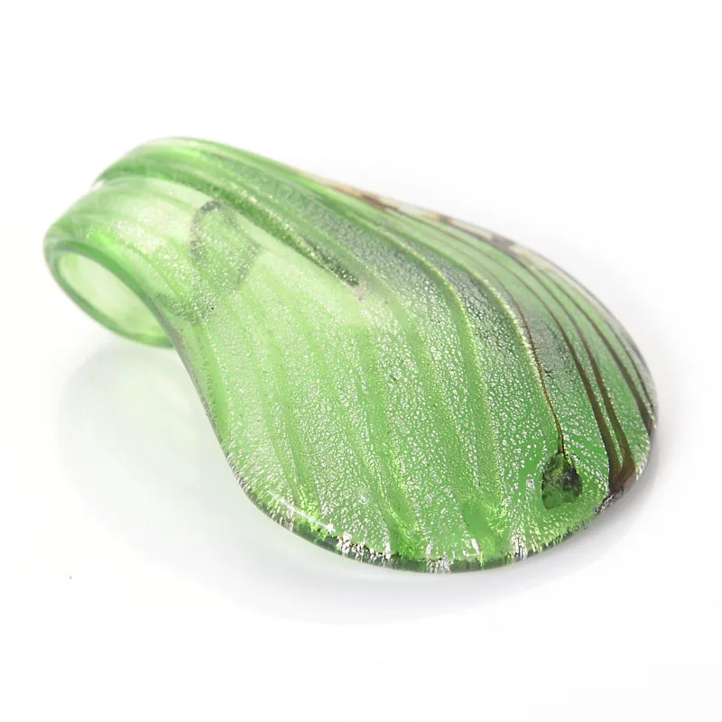 Ручная работа, муранская серебряная фольга, ed Lampwork, стекло, 6 цветов, круглая подвеска, подходит для ожерелья, золотая пыль и серебряная фольга, женский свободный шнур