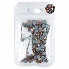 AAAA +, лучшее качество, розовое золото, разные размеры, стразы горячей фиксации, более блестящие, супер яркие, для нейл-арта исправленное железо на камнях. 10 грамм