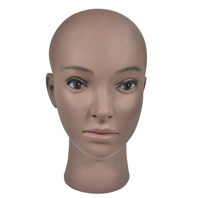 Голова манекена лысой с зажимом женская голова для изготовления париков