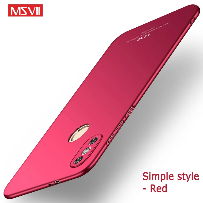 Red Xiomi Redmi Note 5 Чехол msvii Роскошный тонкий защитный чехол для Xiaomi Redmi Note 5 Pro global 64gb чехол для телефона - Цвет: Red