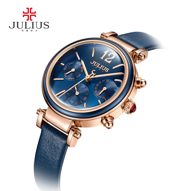 Julius брендовые креативные часы для женщин модные кварцевые ретро стиль Montre Femme