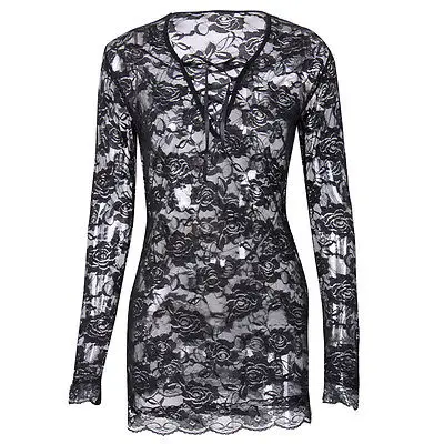 Женский костюм сексуальные кружевные платья с длинным рукавом сарафан купальник