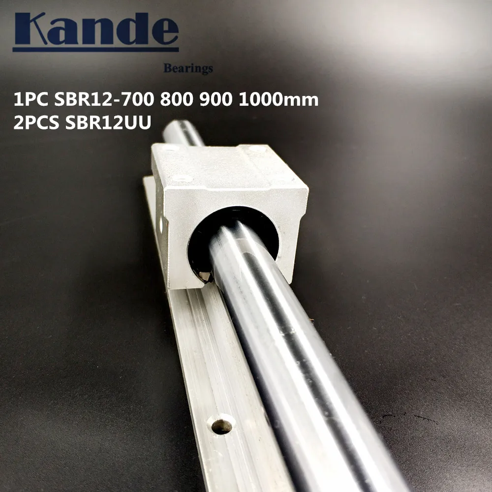 Линейная направляющая 12 мм SBR12 600 650 700 800 850 1 шт. линейная + 2 SBR12UU блоки для