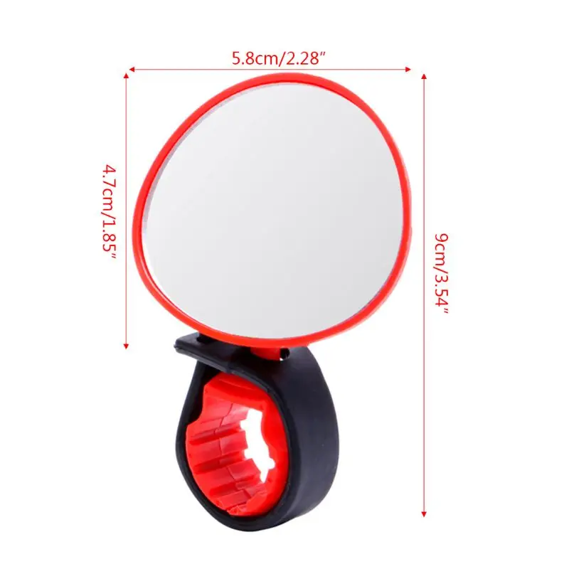 

Universal 360 Degree Rotate Rearview Handlebar Glass Mirror Bike Bicycle Cycling
