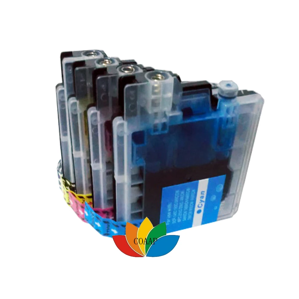 Картриджи LC-61 / LC-980 /LC-1100 LC-990/LC-38 4 шт. для принтеров Brother DCP-145C/165C/385C MFC-250C/290C/490CW/5490CN |