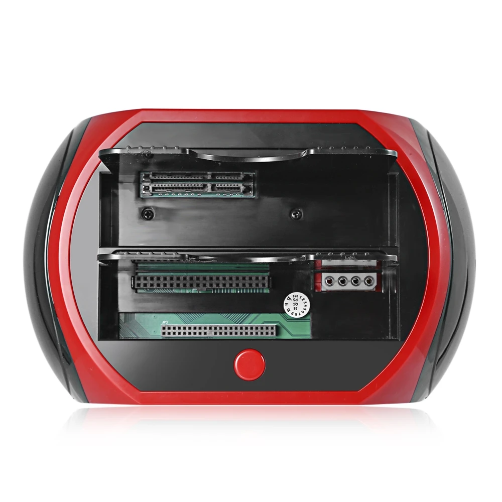 Док-станция для жесткого диска USB 2,0-2,5 3,5 дюймов SATA IDE с двумя слотами внешний HDD SSD корпус с кардридером и usb-хаб
