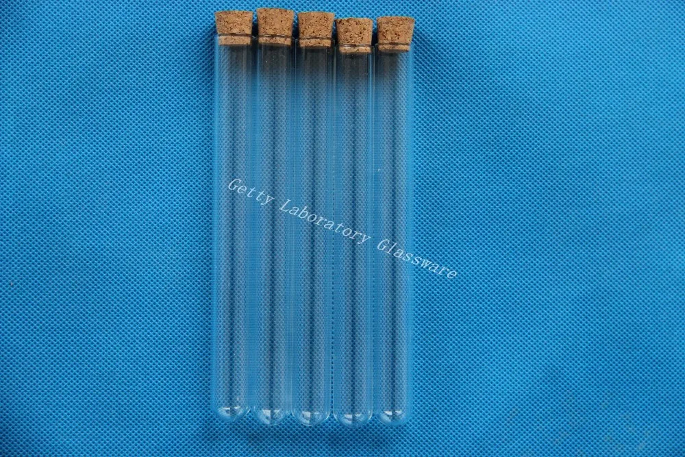 

Pyrex round bottom test tube 15x150mm, High temperature Resistant, with plug