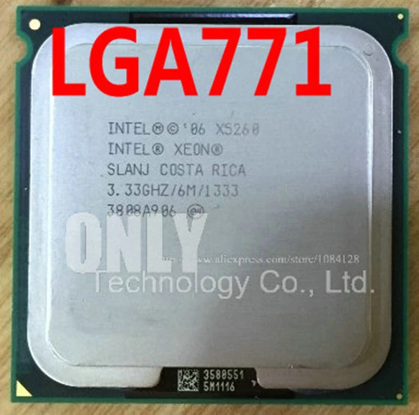 Intel Xeon X5260 3,33 ГГц/6 м/1333 процессор близкий к LGA771 Core 2 Двухъядерный 2 шт адаптер бесплатно