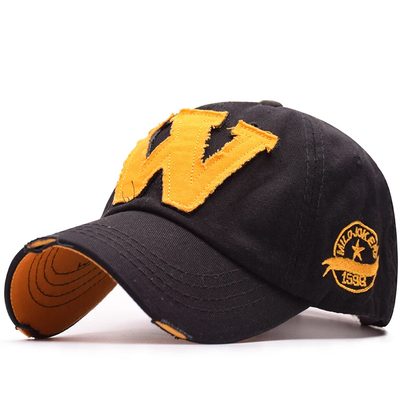 MNKNCL Высокое качество W вышивка бейсболка Snapback Кепка s Bone Casquette шляпа состаренная