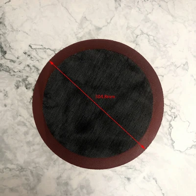 Black-Round Круглые силиконовые коврики, антипригарные листы, инструменты для выпечки, квадратный силиконовый коврик для духовки, коврик для кухни, гаджет для выпечки, подкладка для торта, кухонные аксессуары - Цвет: Black-Round