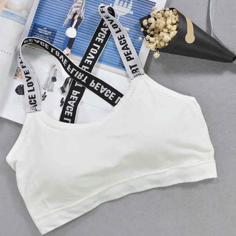 Sexy Print Letters Women Tube Top Bra Elastic Female Braces Wrap Tops With Strap 2018 Seamless Underwears Croped Shirts new | Женская