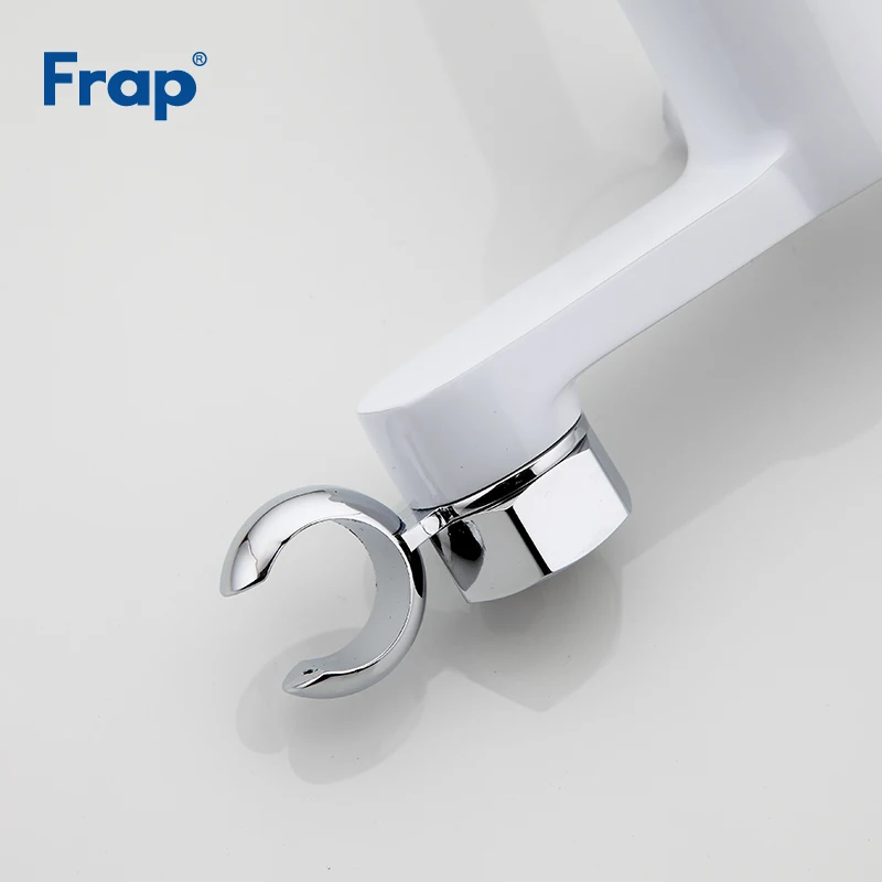 Белый современный смеситель для биде Frap холодной и горячей воды с одной ручкой