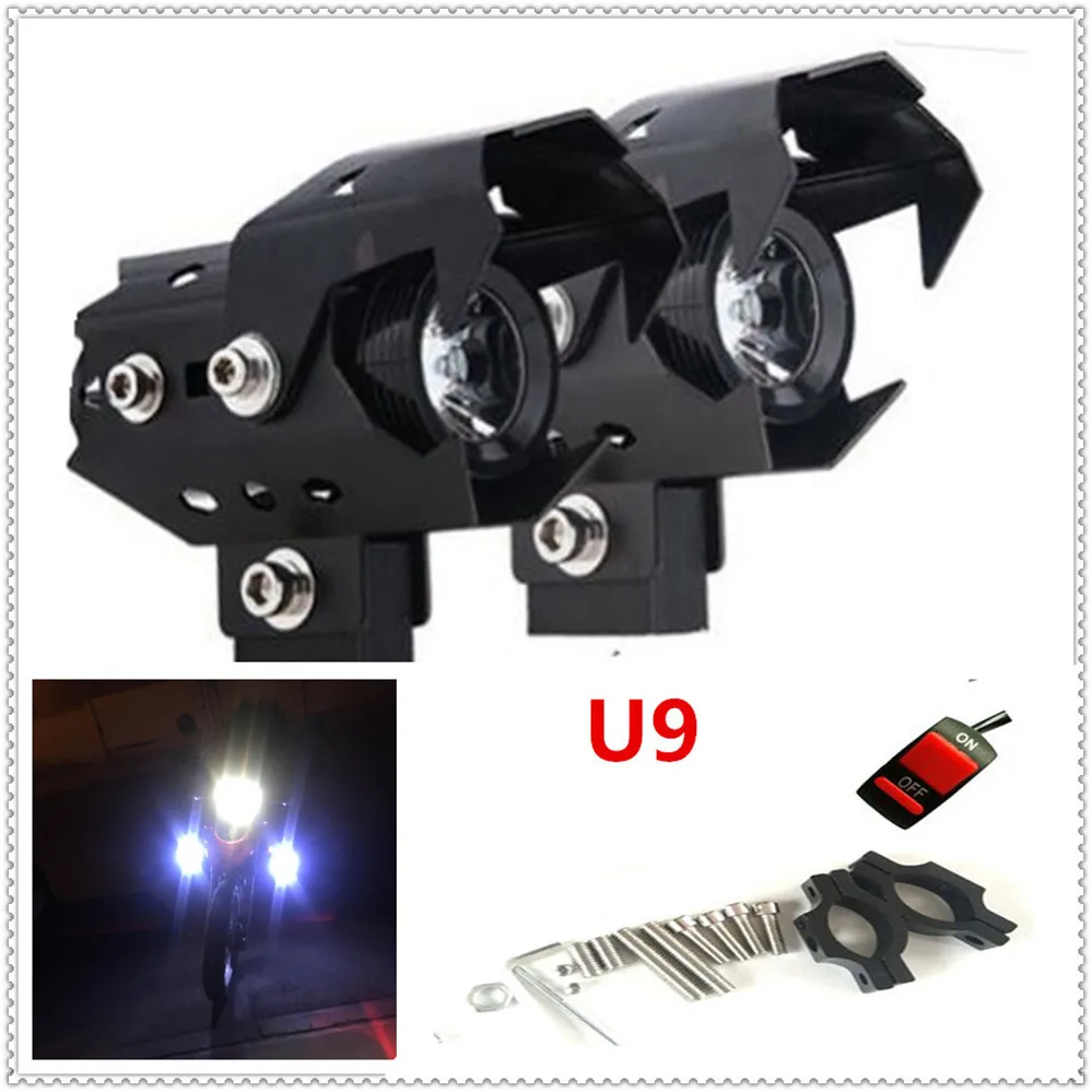Мотоцикл 125w головной светильник LED противотуманная фара головного света