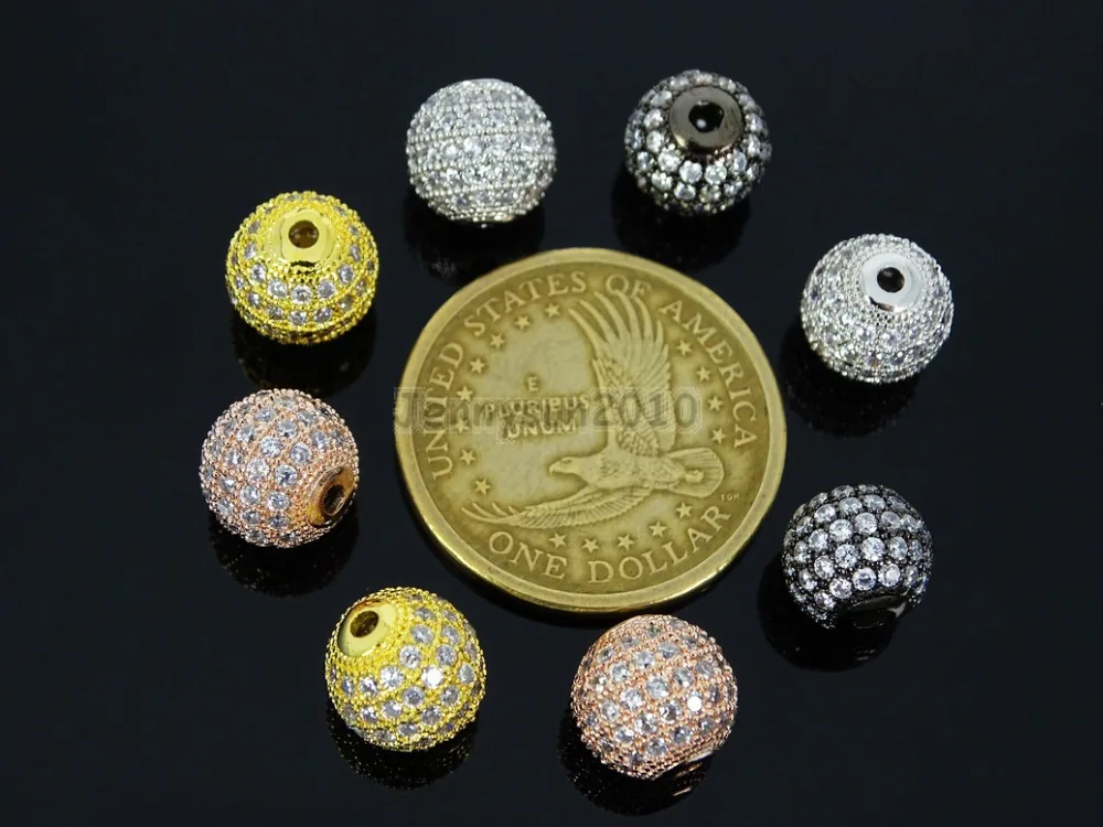 12 мм прозрачные циркониевые драгоценные камни круглые шаровые браслеты