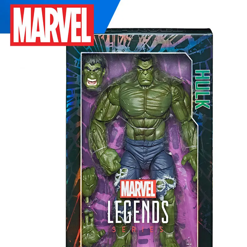 35 см Hasbro Marvel Мстители игрушки Халк Капитан Америка Железный человек ПВХ Фигурки игрушки подарки для детей и взрослых