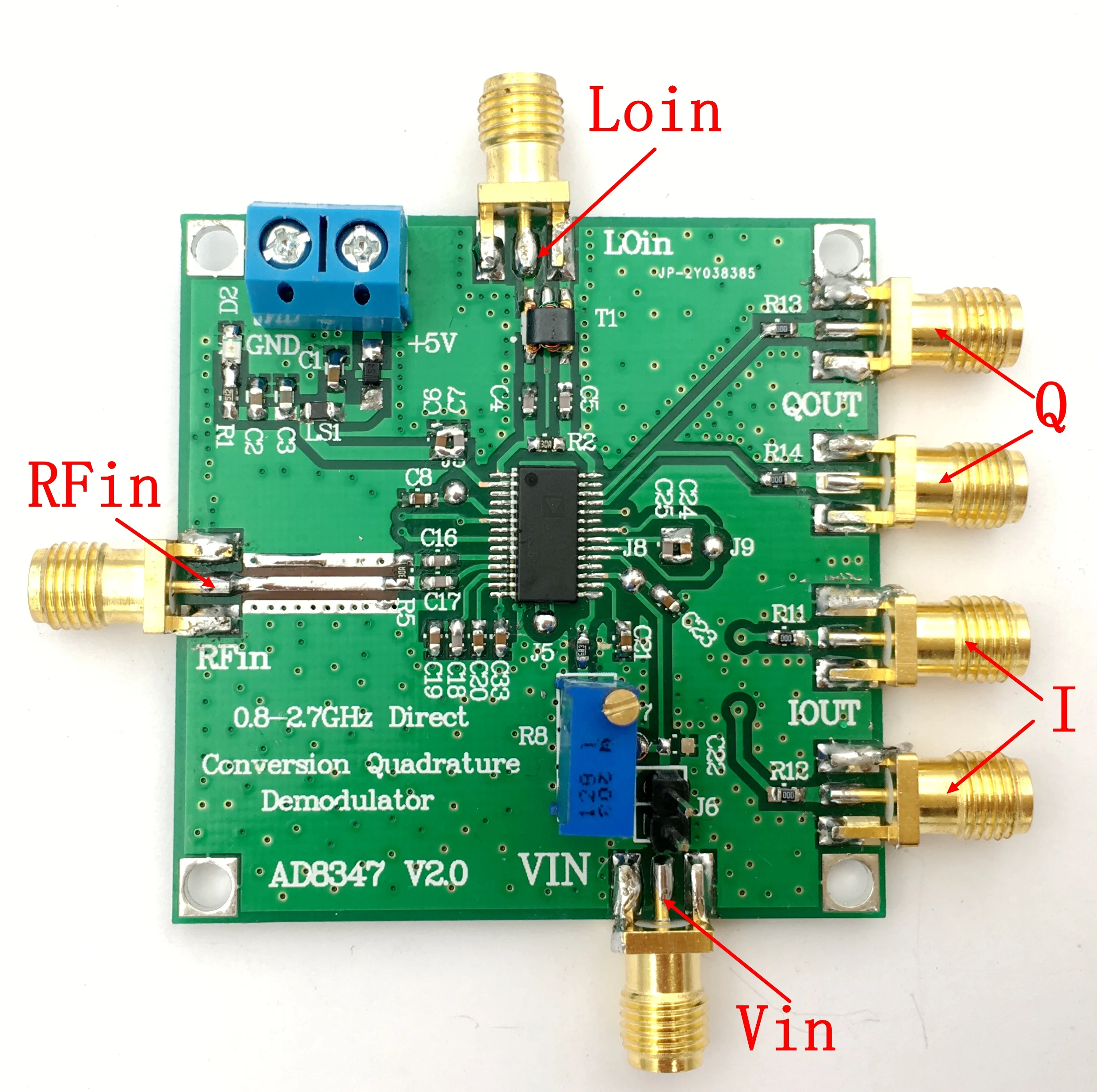 AD8347 Downconverting Wideband квадратурный демодулятор 800 МГц ~ 2. 7GHz IQ RF | Бытовая техника