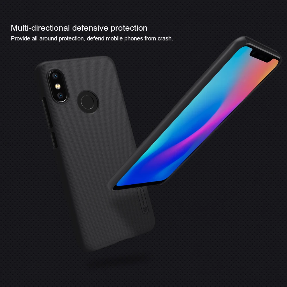 Чехол Nillkin для Xiaomi Mi8 матовый пластиковый жесткий чехол накладка из поликарбоната