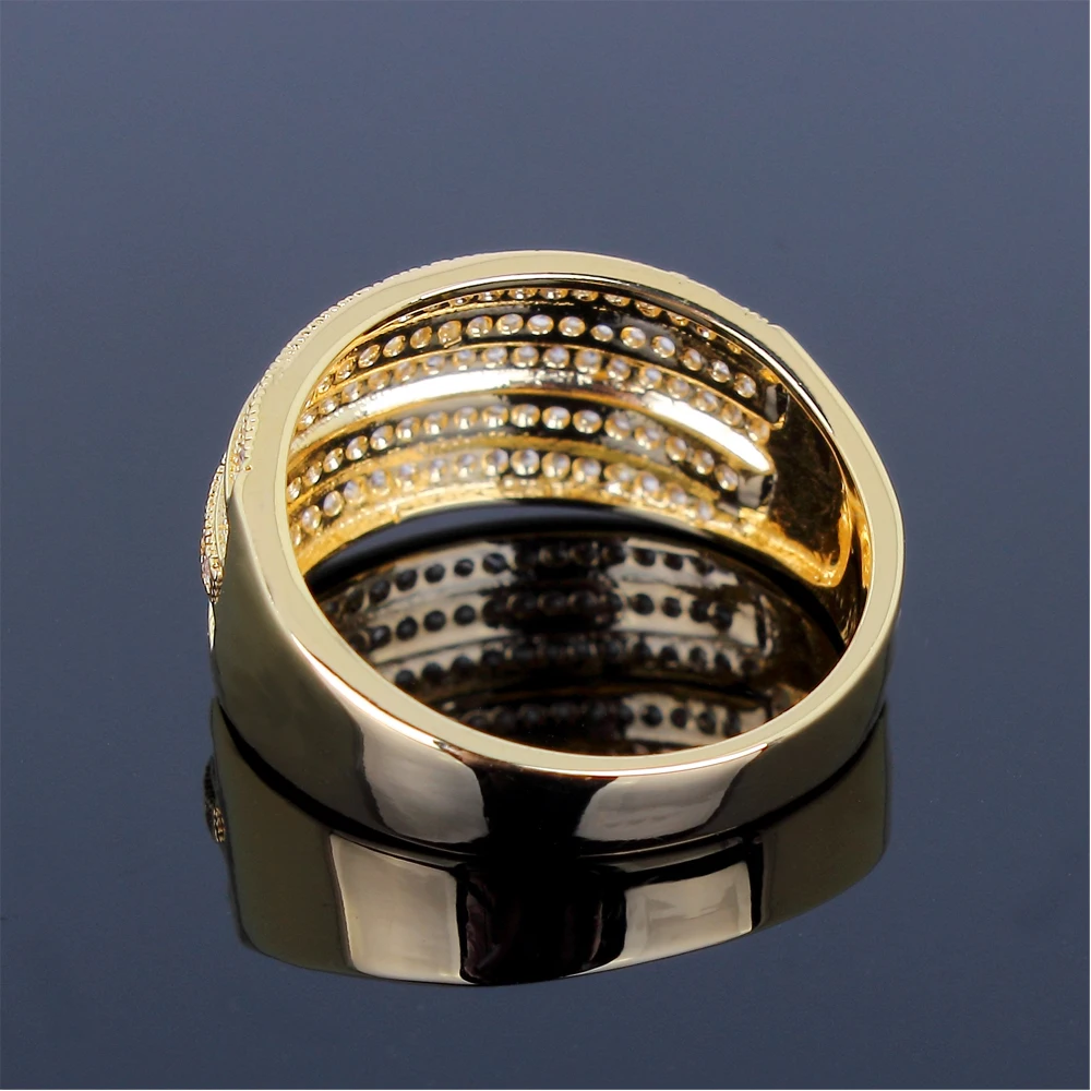 Dreamcarnival 1989 обручальное Кольца для Для женщин bagues Rhodium Gold Цвет пять рулонов CZ костюмы Jewellery anillos Mujer Ringen