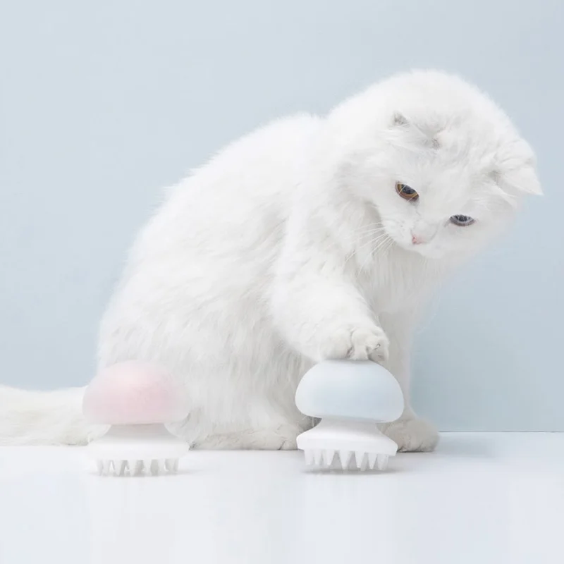 Xiaomi Mijia пушистый хвост Медузы Pet Массажер расческа отрицательных ионов антистатические для кошачьей шерсти чистый уход за домашними животными массажер гребень