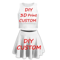 customized print for women tank top diy your own photo or logo white top tees short skirt womens modal heat transfer process