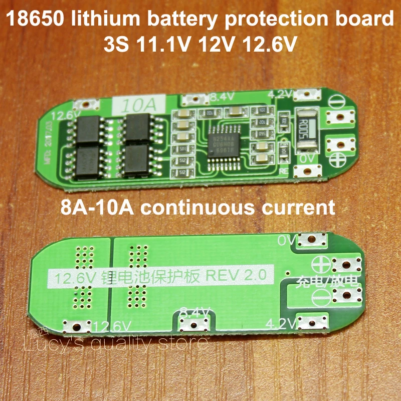5 шт./лот 3 строки 11 1 в 12 В 6 18650 литиевая батарея Точная защита IC 8A 10A Защита от