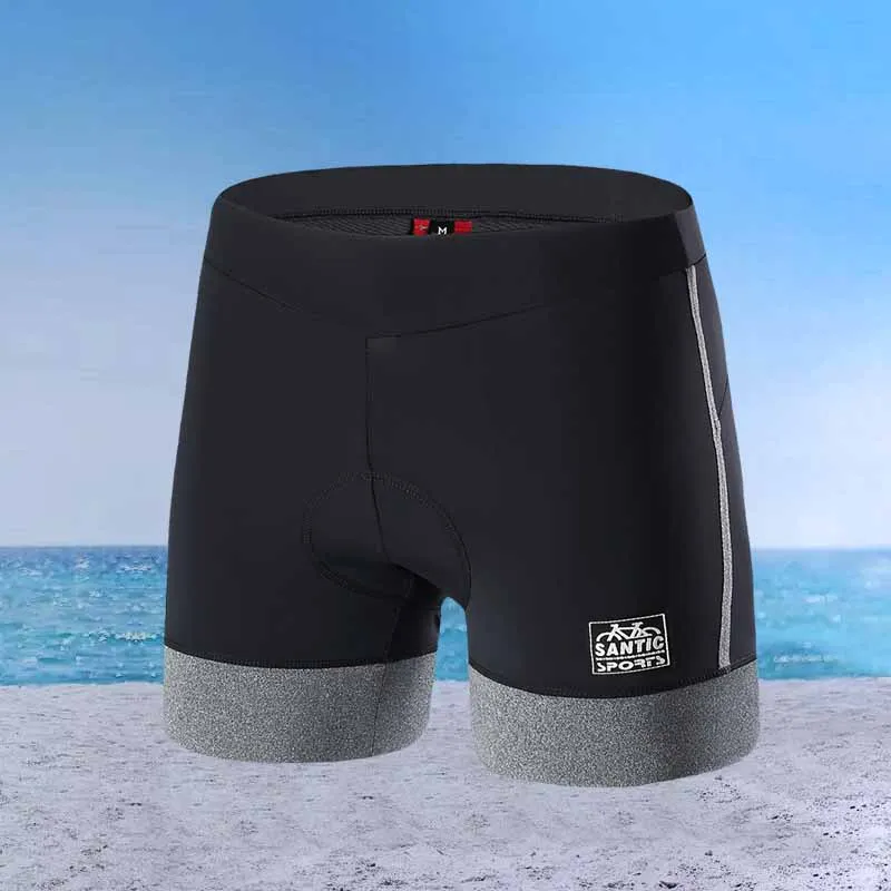 Женские велосипедные шорты Santic с подкладкой Coolmax 4D Pad Противоударная текстура в