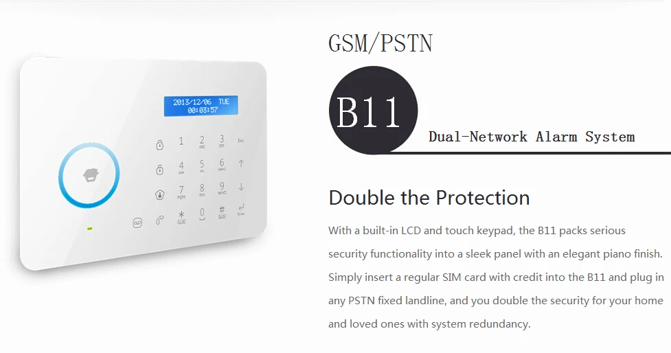 Chuango B11 ЖК дисплей для системы безопасности GSM сигнализация Системы домашняя охранная сигнализация Системы Солнечный импульсивный осветитель сирена